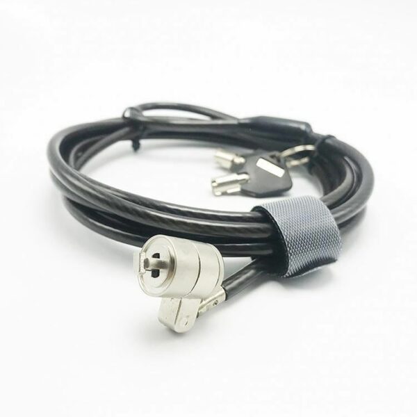 laptop computer key combination coil curl spring cable safety lock