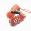 Innovative design combination mini mechanical cable code travel spring lock