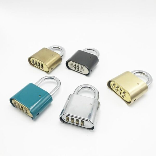 Wholesale change code rubber cover combination padlock for gate