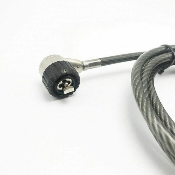 High Quality Laptop Security Cable with Barrel Lock Slot - Image 3