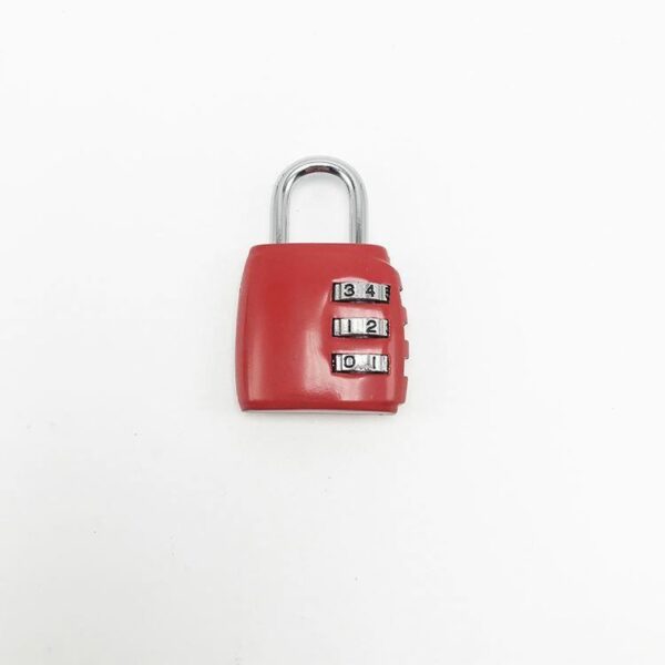 Cheap red travel padlock