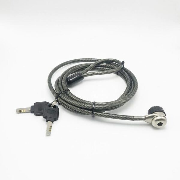 High Quality Laptop Security Cable with Barrel Lock Slot - Image 2