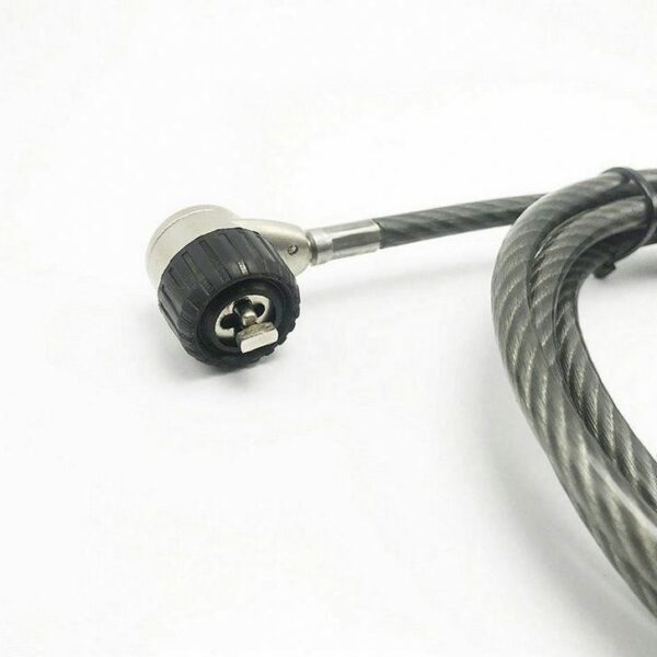 Wholesale High Quality Helmet Lock Security Spring retractable Cable Laptop Lock - Image 4