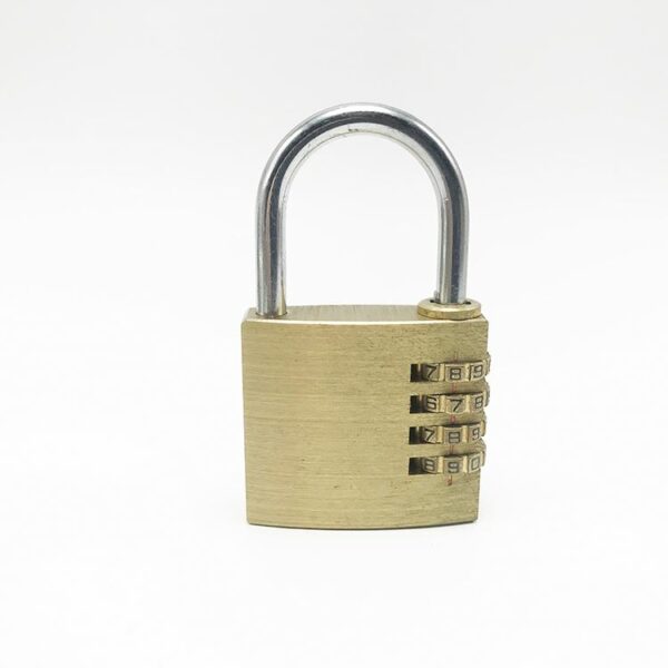 Useful double t satchel combination padlock in heart shape