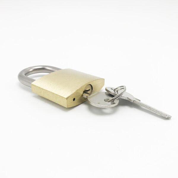 New style hardened brass safety padlock luggage brass pad lock - Image 4