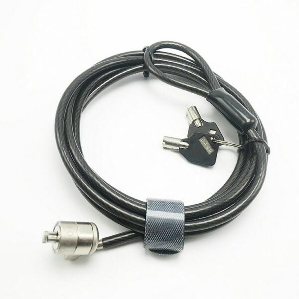 high security bicycle cable security lock for pc laptop with a noble wedge security slot - Image 4