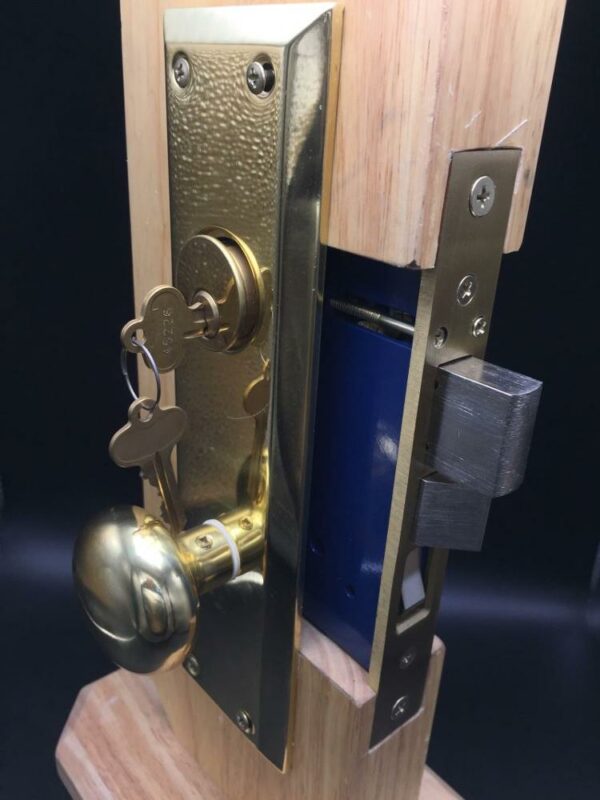 New type wooden double sided door handle lock — изображение 5