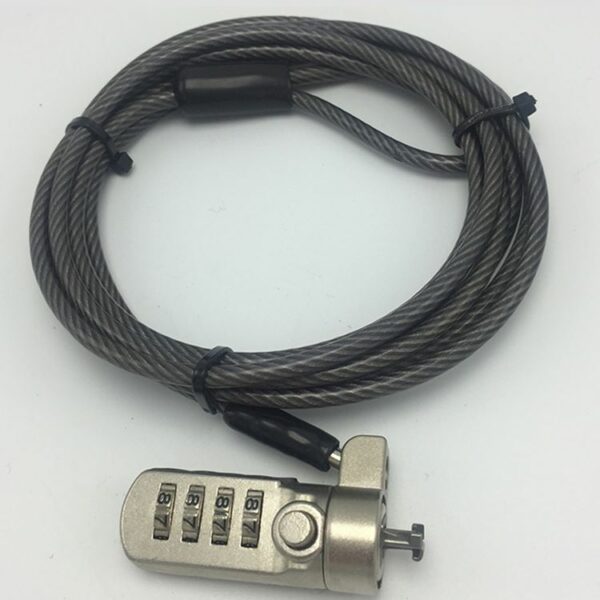 lower price high quality steel cable wire laptop computer combination lock steel cable - Image 5