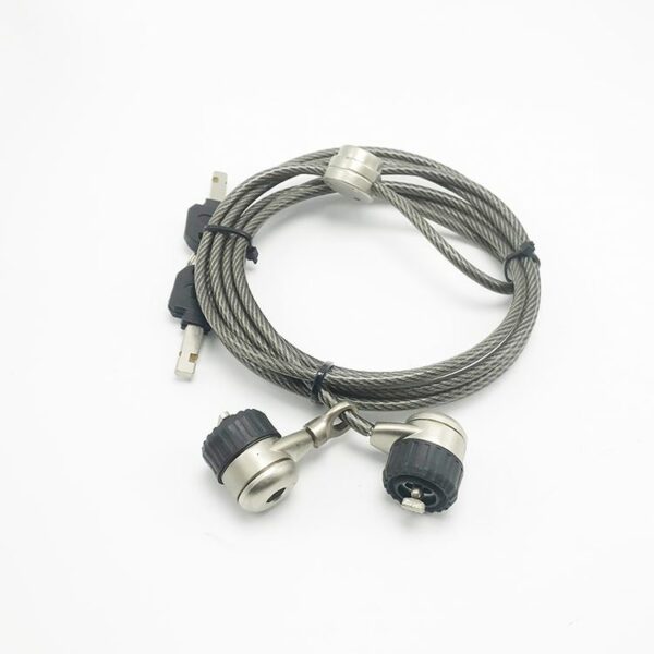 High Tension Retractable coated clear PU / PVC spring cable lock / Laptop lock - Image 6