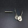China factory brass toughened glass door lock - Image 6