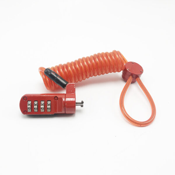 lower price high quality steel cable wire laptop computer combination lock steel cable - Image 4