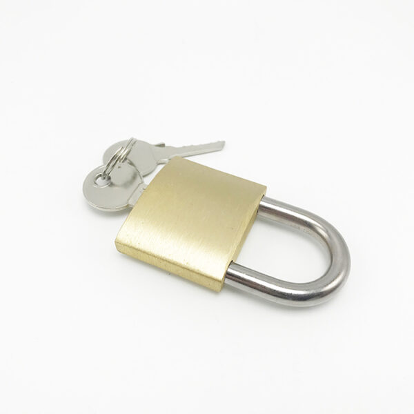 New style hardened brass safety padlock luggage brass pad lock - Image 5