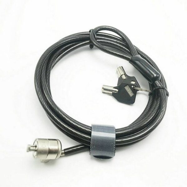 high security bicycle cable security lock for pc laptop with a noble wedge security slot - Image 3