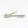 China factory brass toughened glass door lock - Image 4