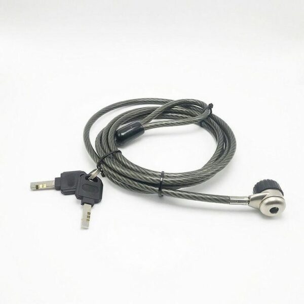 Stainless steel desktop/laptop computer lock cable Notebook Lock and Security Cable