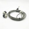 Durable in use wire rope travel cable tablet security lock