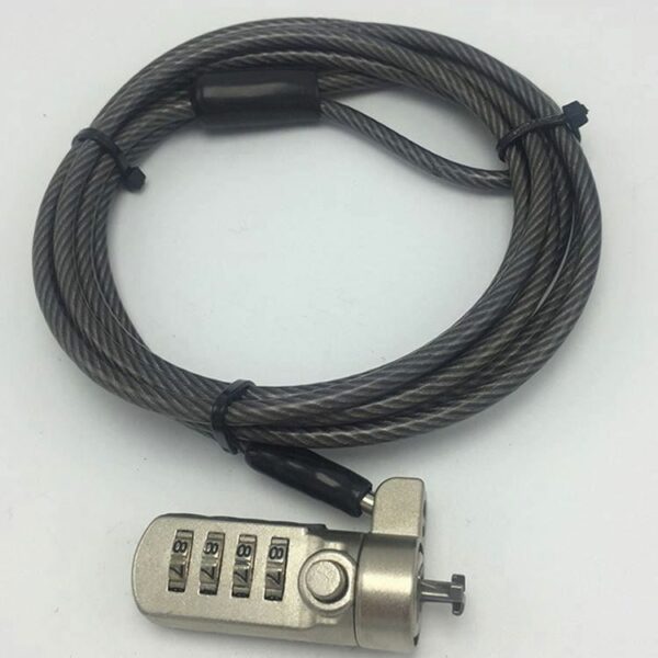 Top Selling cable wire lock cable made laptop security lock combination adjustable slot in china - Image 5