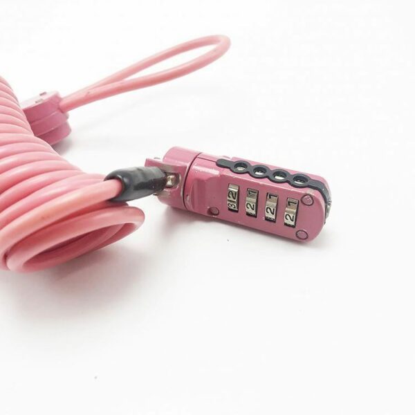 combination mini 4 digital spring cable security lock for notebook computer laptop - Image 5