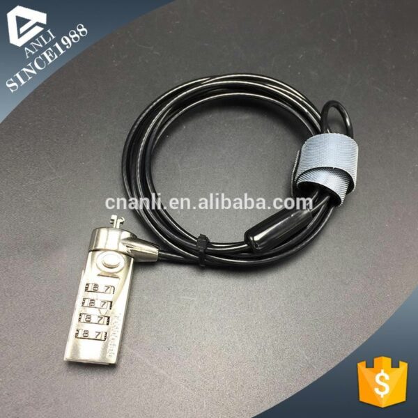 Innovative design retractable spring wire cable lock with digits - Image 4