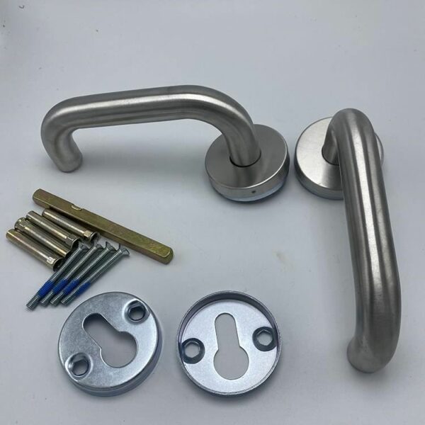 Fashionable Professional Steel fire rated door handles - Image 3