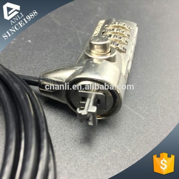 Innovative design retractable spring wire cable lock with digits - Image 2